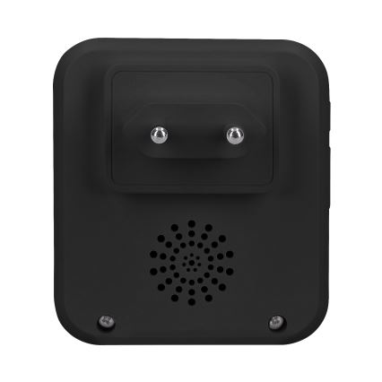 Беспроводной дверной звонок в розетку 230V IP56 черный