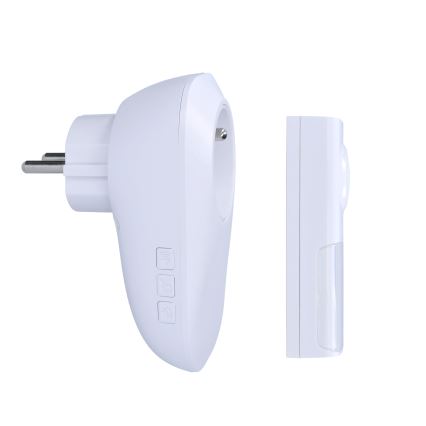 Бездротовий дверний дзвінок в розетку 230V/1xLR23A IP55