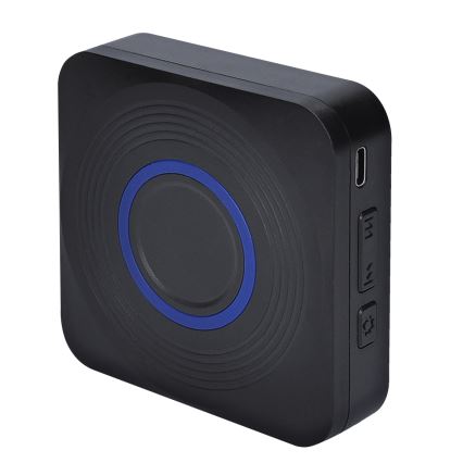 Беспроводной дверной звонок на батарейках 3V/3xAAA IP56 черный