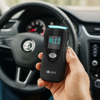 Профессиональный бесконтактный алкотестер Fuel Cell, 0,0 - 5,0‰ BAC, чувствительность 0,08‰, 3xAA