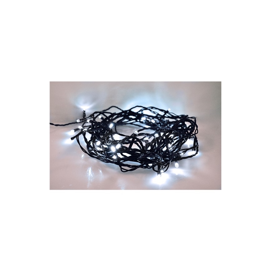 Светодиодная уличная рождественская гирлянда 400xLED/8 функций 25 м IP44 холодный белый