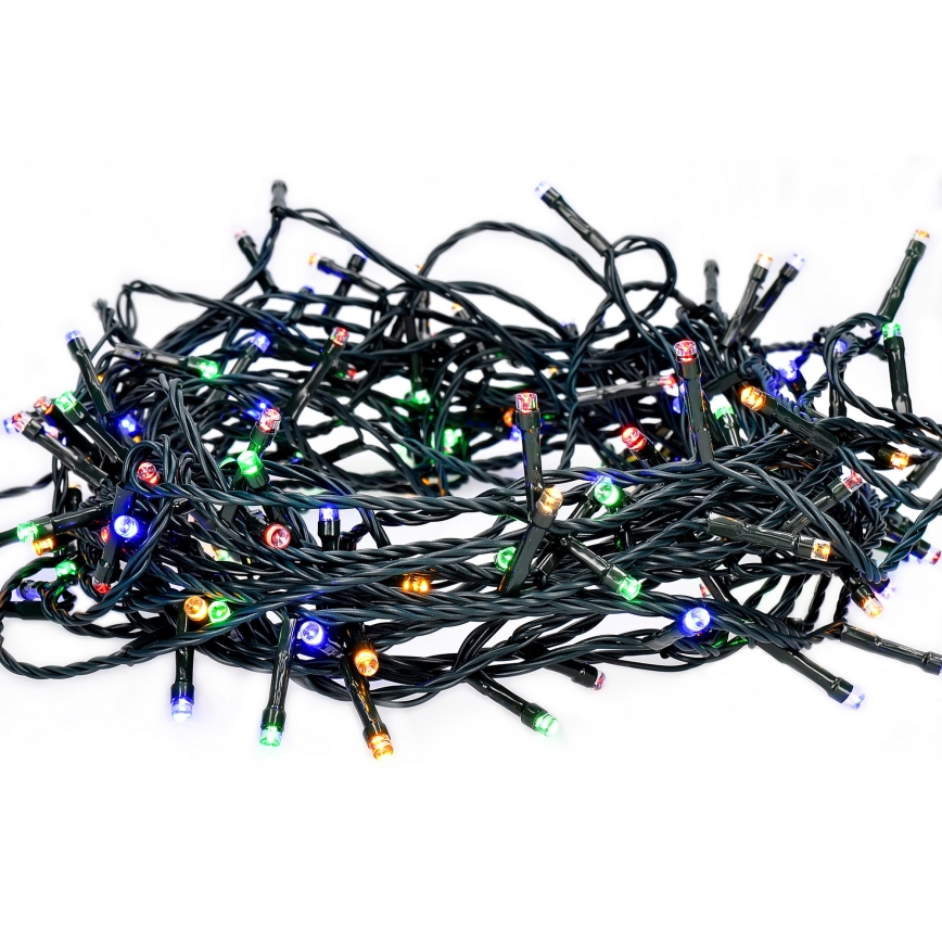 Вулична різдвяна LED гірлянда 100xLED/8 функцій 13м IP44 кольорова