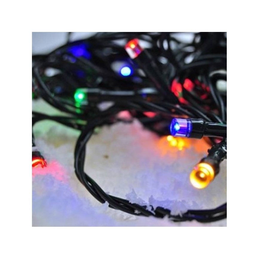 Вулична різдвяна LED гірлянда 100xLED/8 функцій 13м IP44 кольорова