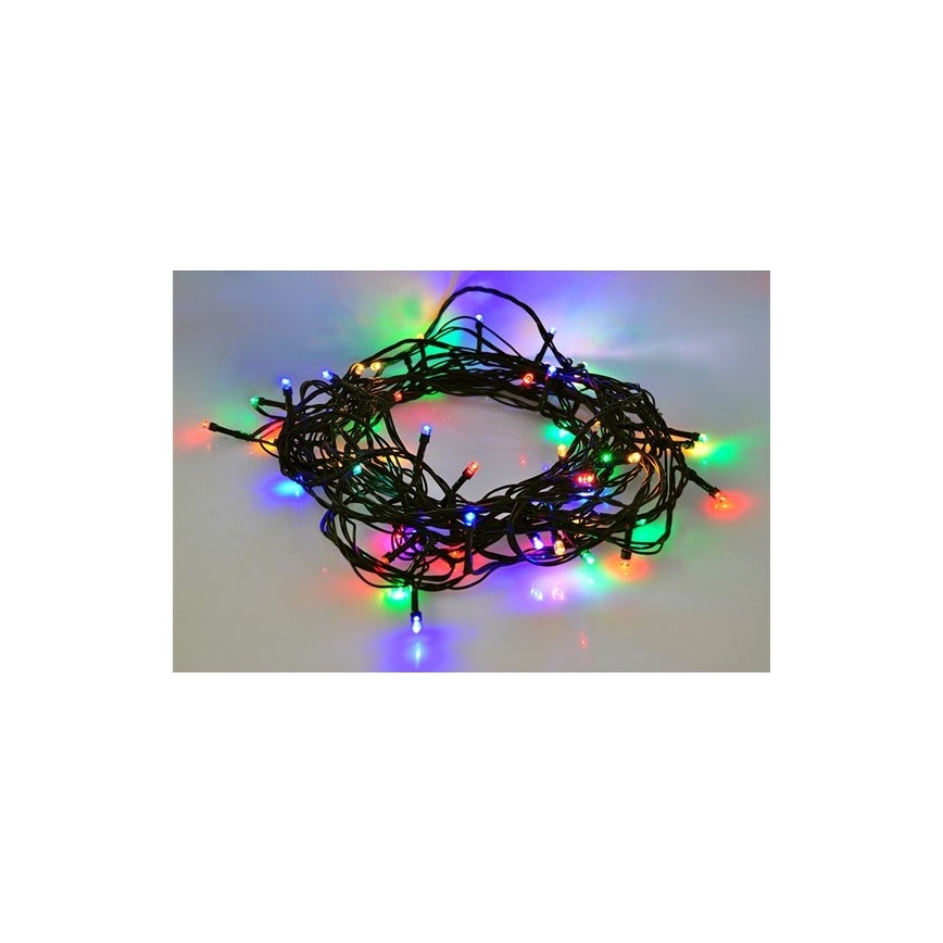Вулична різдвяна LED гірлянда 100xLED/8 функцій 13м IP44 кольорова