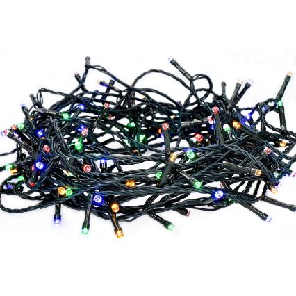 Светодиодная рождественская гирлянда 100xLED/8 режимов 13 м IP44 разноцветная