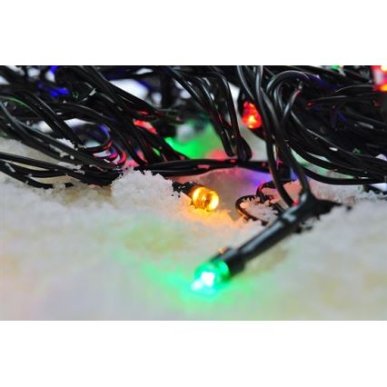 Светодиодная рождественская гирлянда 100xLED/8 режимов 13 м IP44 разноцветная