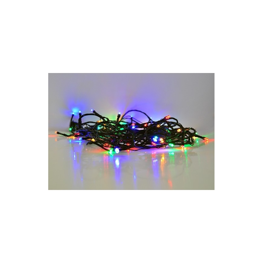 Светодиодная уличная рождественская гирлянда 100xLED/8 функций IP44 13 м цветной