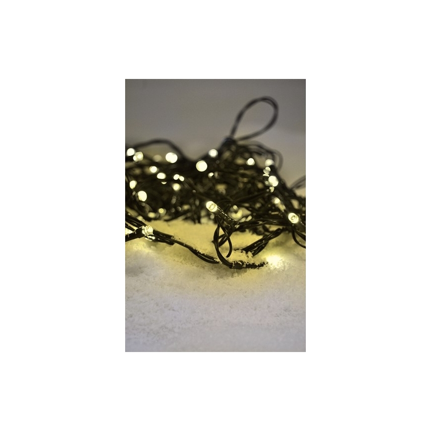Уличная LED-гирлянда 100xLED/8 функций IP44 13 м тёплый белый