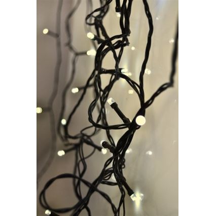 Уличная LED-гирлянда 100xLED/8 функций IP44 13 м тёплый белый