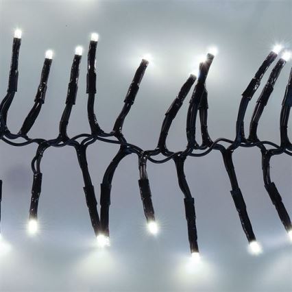 Різдвяна LED гірлянда 576xLED/8 функцій 8м IP44 холодний білий + ДК
