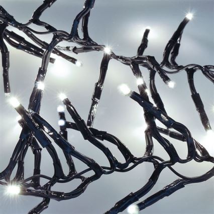 Різдвяна LED гірлянда 576xLED/8 функцій 8м IP44 холодний білий + ДК