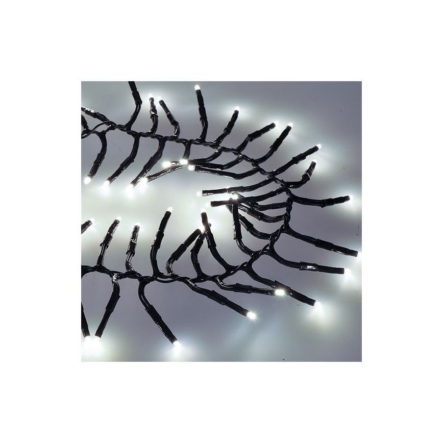 LED уличная  гирлянда 576xLED/8 функций 8m IP44 холодный белый + пульт ДУ