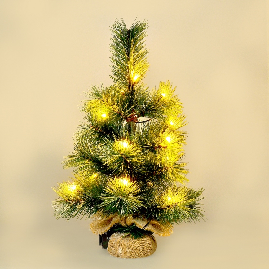 Вулична різдвяна LED декорація 15xLED/3xAA ялинка IP44