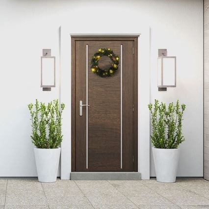 Светодиодный уличный рождественский венок 15xLED/3xAA IP44