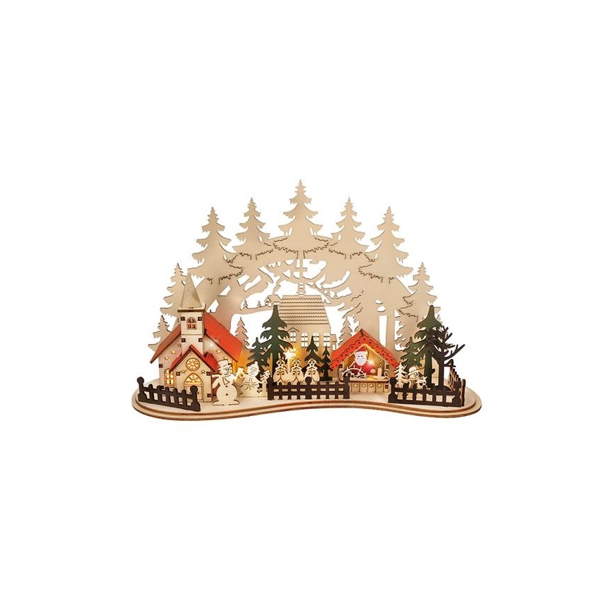 Світлодіодна різдвяна декорація LED/2xAAA містечко