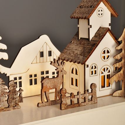 Різдвяна LED декорація LED/2xAA теплий білий