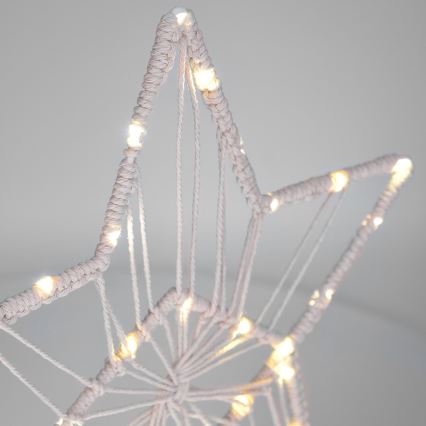 Светодиодное рождественское украшение LED/2xAAA звезда