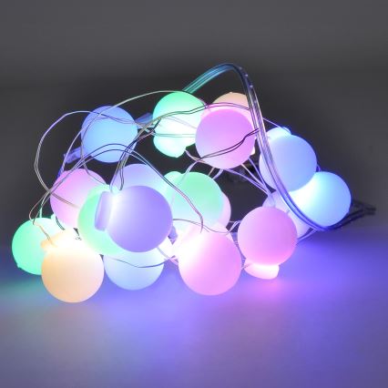 Світлодіодна різдвяна гірлянда 40xLED/2xAA 4,3 м кольоровий