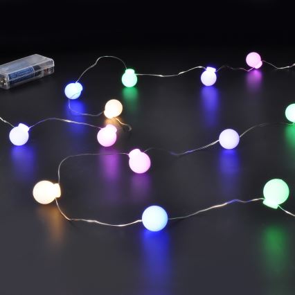 Світлодіодна різдвяна гірлянда 40xLED/2xAA 4,3 м кольоровий