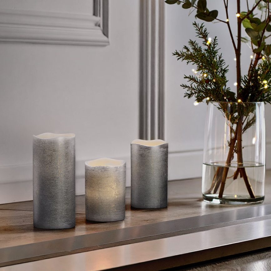 Набір із 3 LED‑свічок LED/3×AAA, тепле біле світло