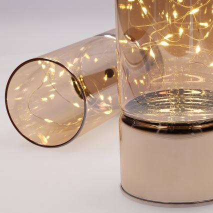 НАБОР из 2 LED рождественских светильников 20xLED+10xLED/2xAA+3xAA, тёплый белый