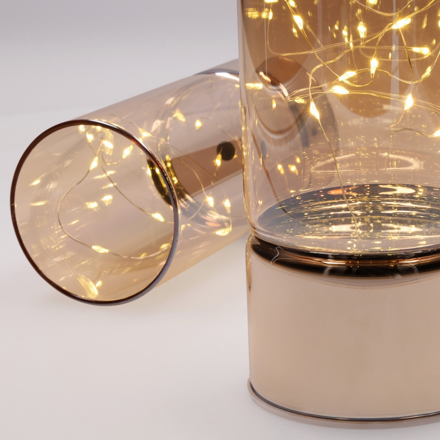 НАБОР из 2 LED рождественских светильников 20xLED+10xLED/2xAA+3xAA, тёплый белый