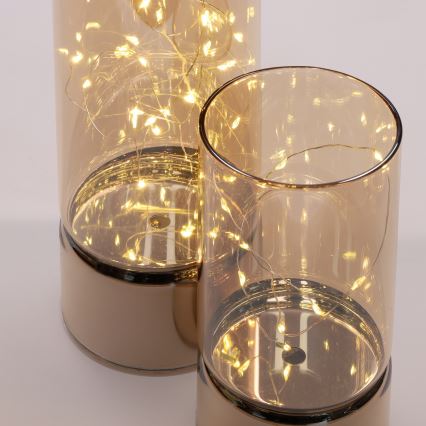 НАБОР из 2 LED рождественских светильников 20xLED+10xLED/2xAA+3xAA, тёплый белый