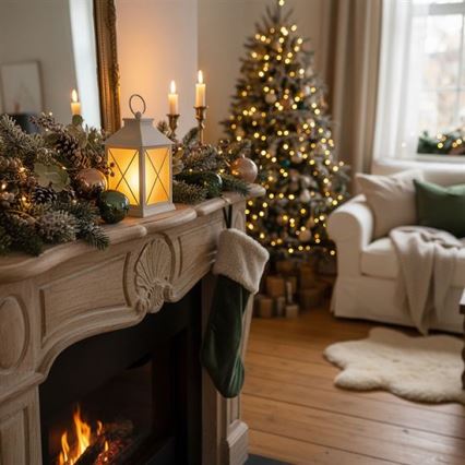 Рождественский LED-фонарь LED/2xAA тёплый белый