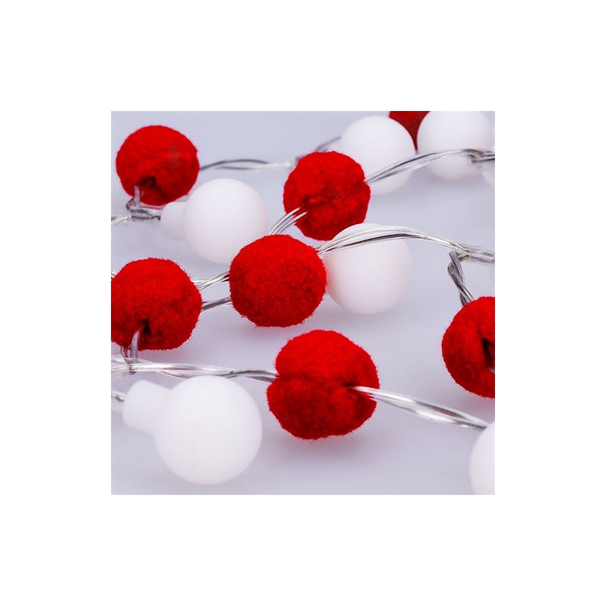 LED гірлянда 20xLED/2xAA 1,8 m тепле біле світло