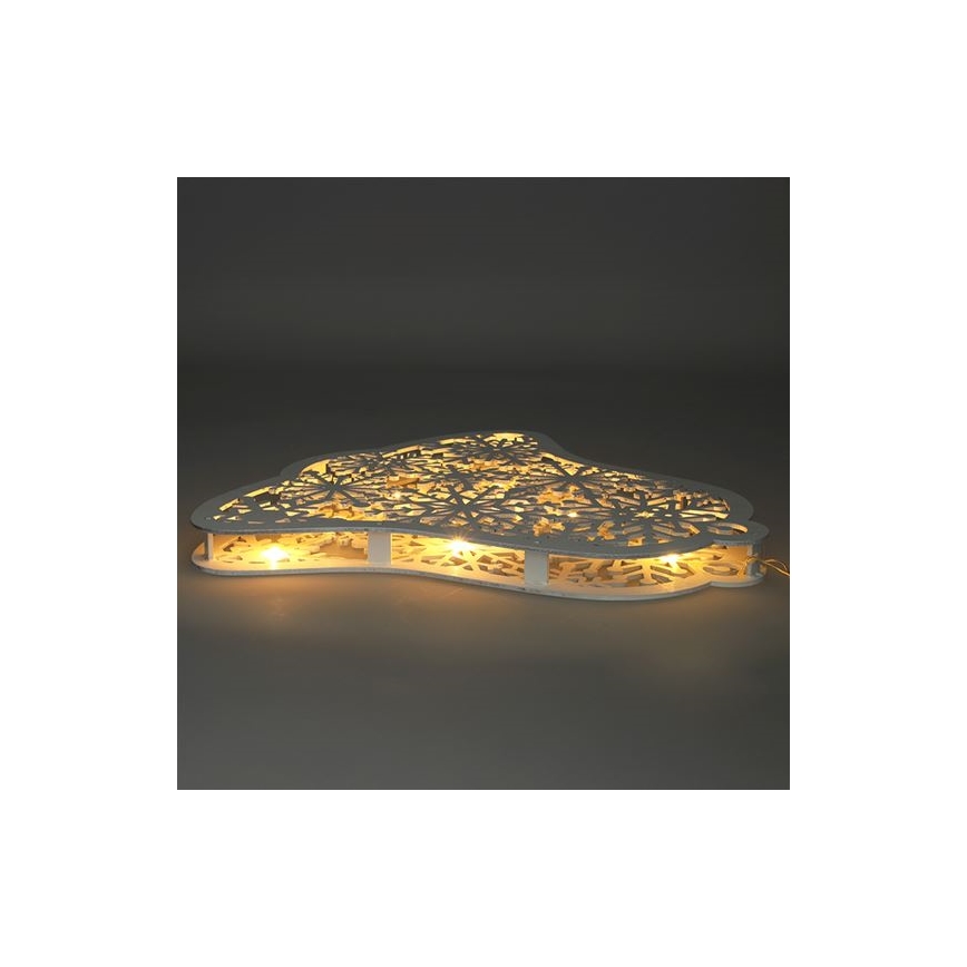 LED різдвяна прикраса — дзвіночок, 9xLED/2xAA, тепле біле світло