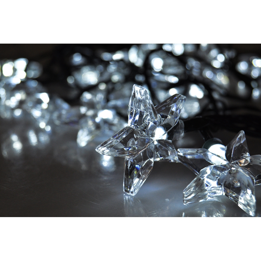 Світлодіодна гірлянда з 20 світлодіодів, 6 м, холодний білий