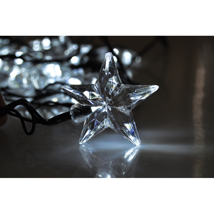 Світлодіодна гірлянда з 20 світлодіодів, 6 м, холодний білий