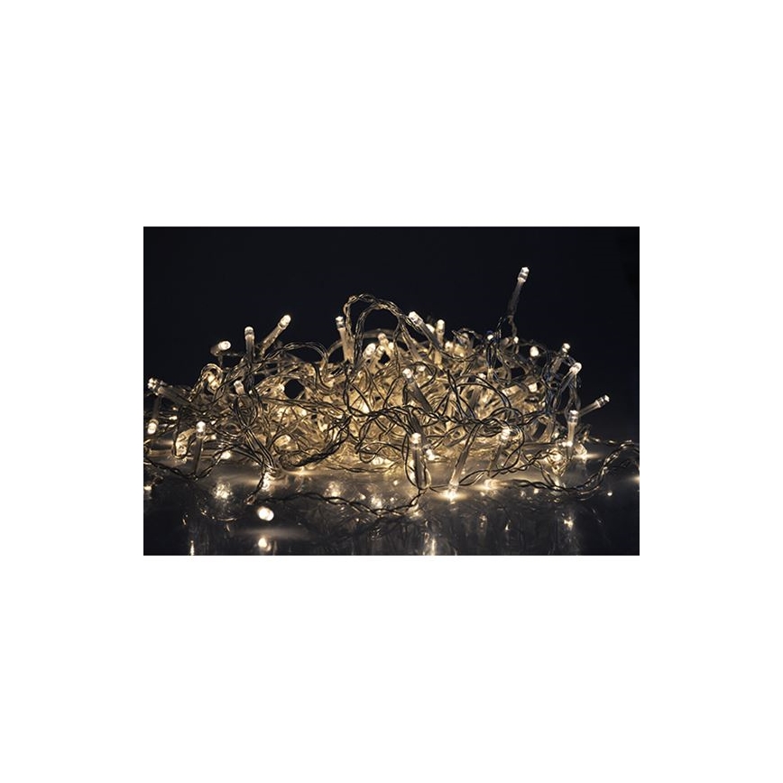 Світлодіодний зовнішній різдвяний гірлянд-завіса 360 LED/8 функцій 15 м IP44 тепле біле світло