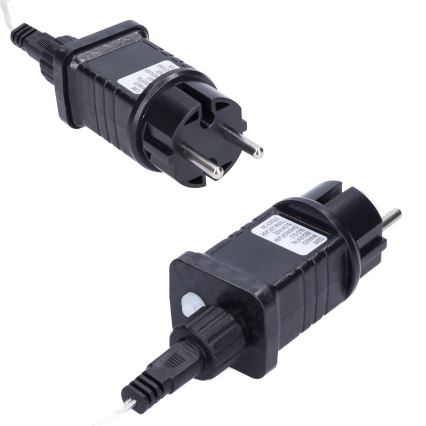 Світлодіодний зовнішній різдвяний гірлянд-завіса 360 LED/8 функцій 15 м IP44 тепле біле світло