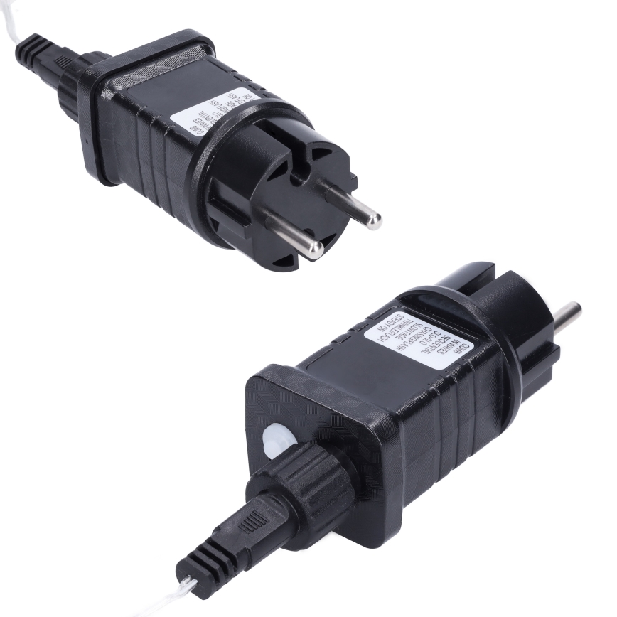 Світлодіодний зовнішній різдвяний гірлянд-завіса 360 LED/8 функцій 15 м IP44 тепле біле світло