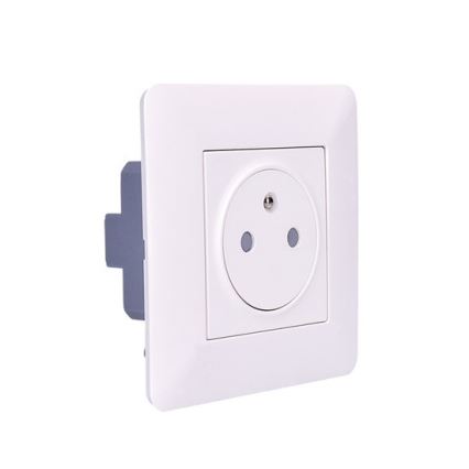 Розетка SLIM PUSH белый