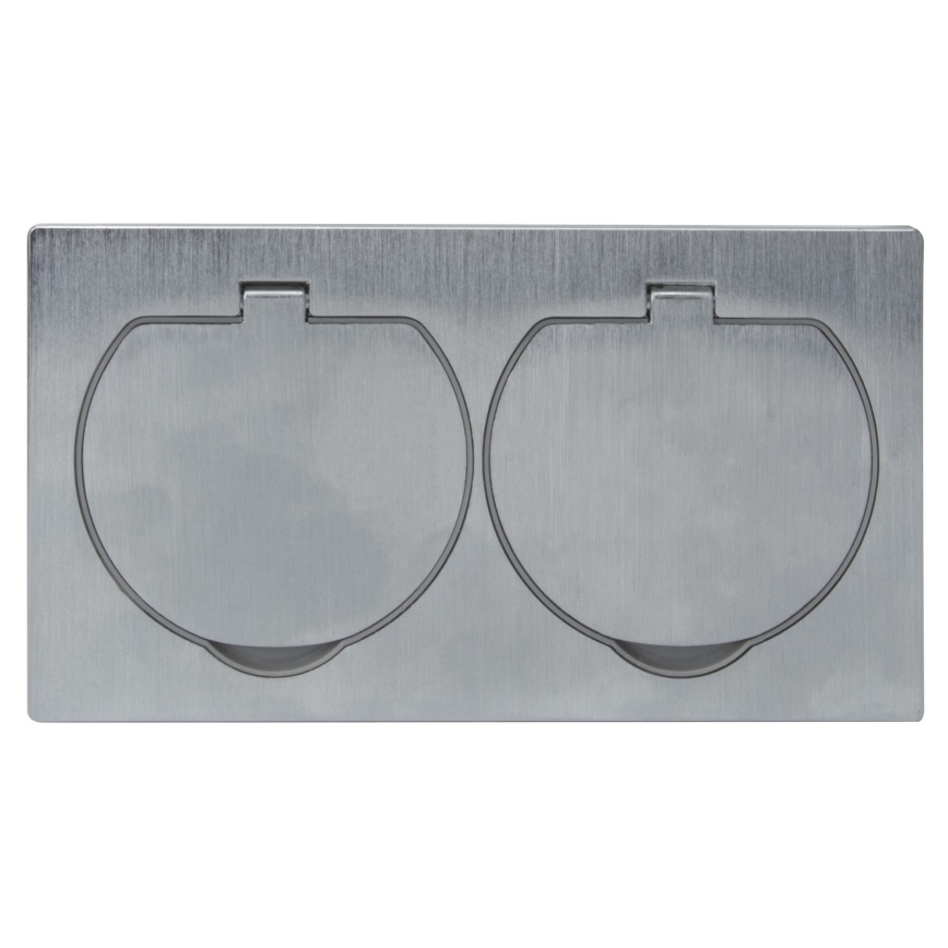 Уличная встроенная напольная двойная розетка IP55