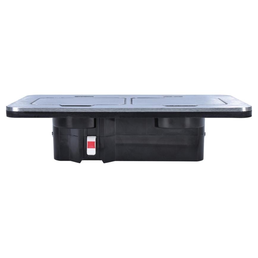 Вулична вбудовувана підлогова подвійна розетка IP55 квадратна