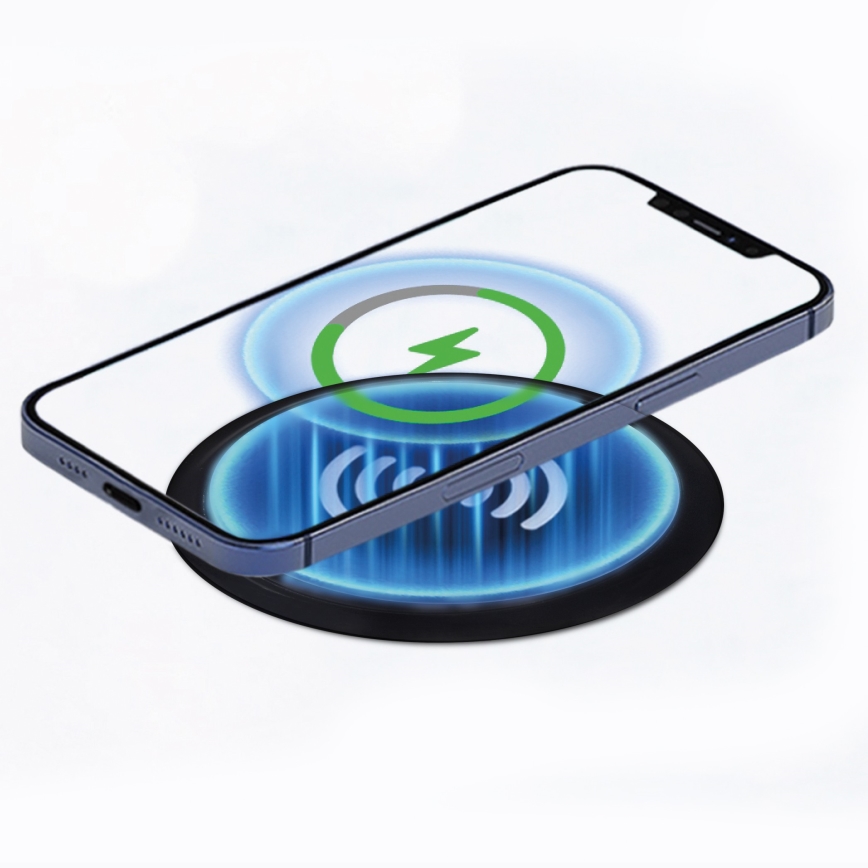 Встроенное беспроводное зарядное устройство черный