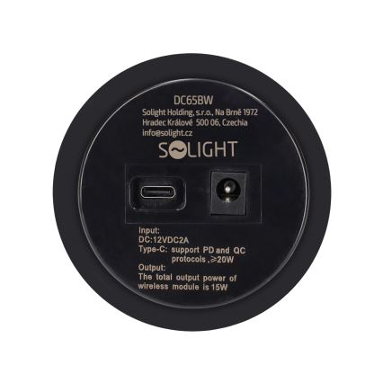 Встроенное беспроводное зарядное устройство черный