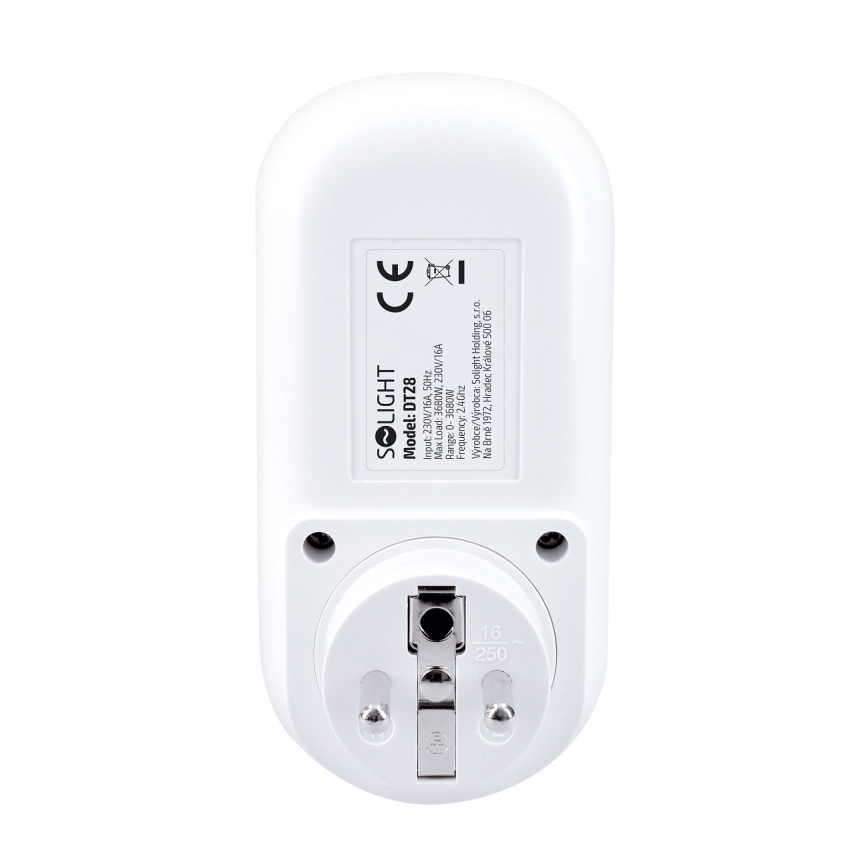 Розумна розетка з лічильником електроенергії 230V Wi-Fi Tuya