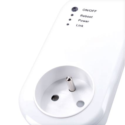 Умная розетка со счетчиком потребления электроэнергии 230V Wi-Fi Tuya