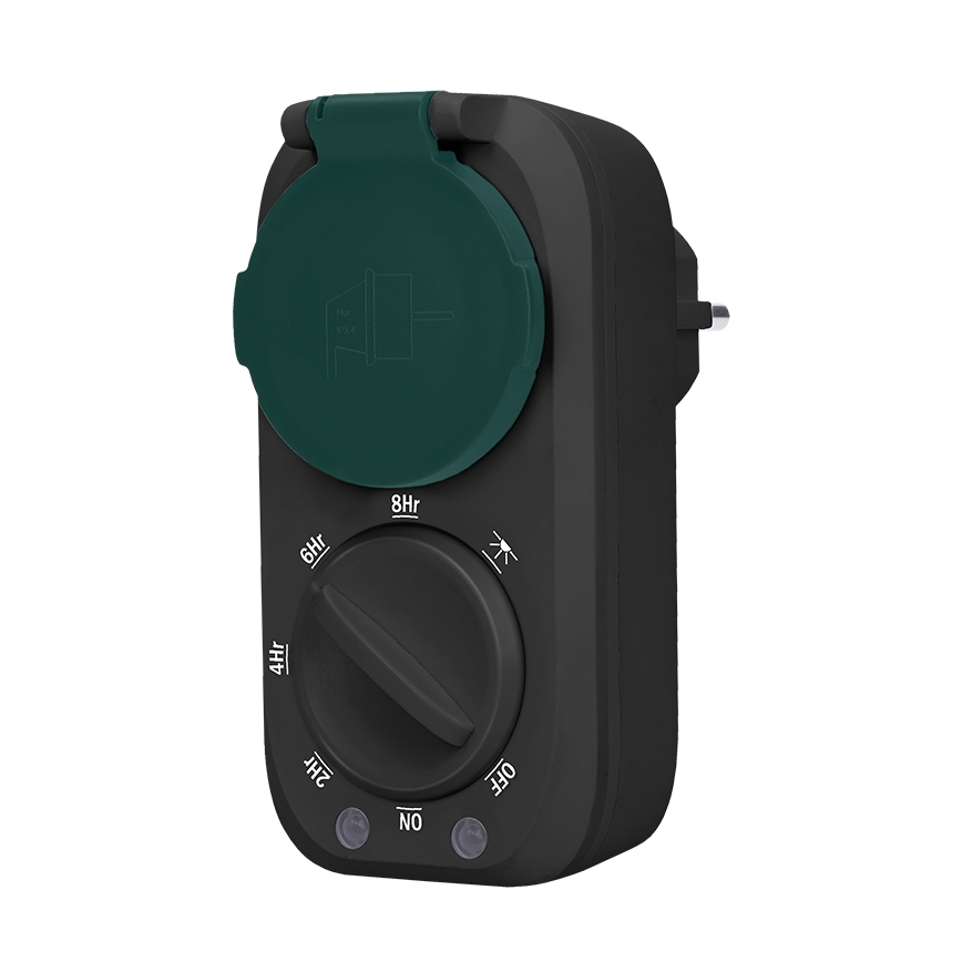 Таймер з датчиком освітленості 3600W/230V IP44