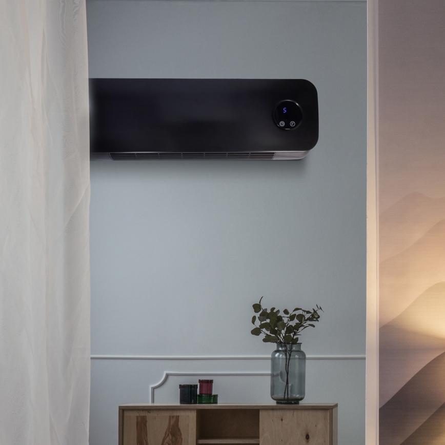 Керамічний обігрівач для ванної кімнати 1000/2000 Вт, 230 В, IP22 + пульт дистанційного керування