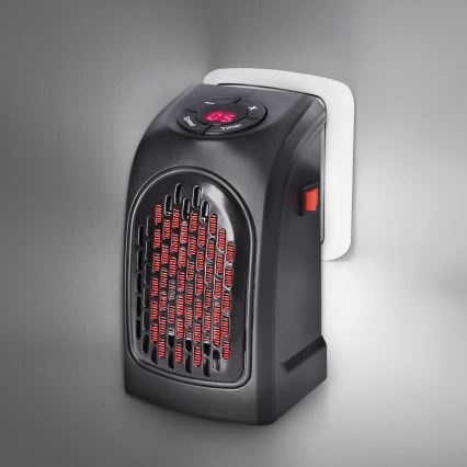 Мини-вентилятор в розетку с керамическим нагревательным элементом 350W/230V