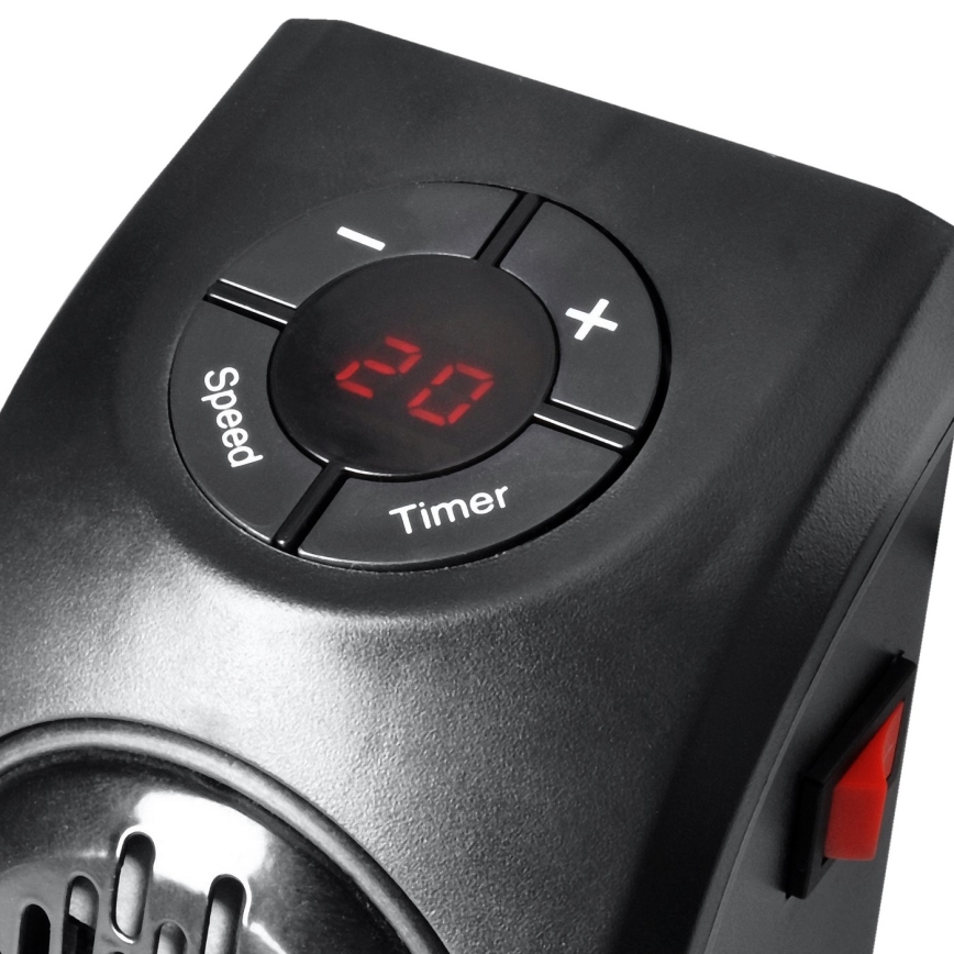 Міні-вентилятор з керамічним нагрівальним елементом в розетку 350W/230V