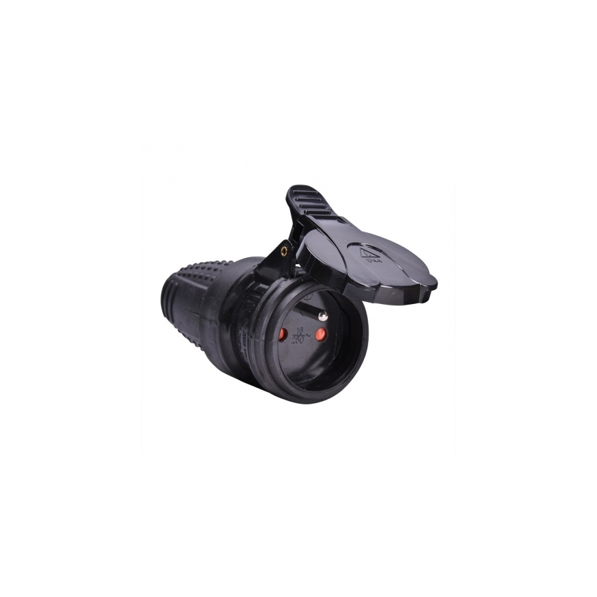Гумова розетка для вологого середовища 230V/16A IP44