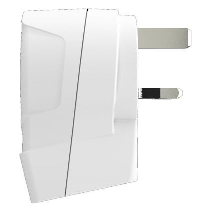 Дорожній адаптер для Великобританії 230V + 2x USB-порт