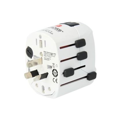Универсальный дорожный адаптер для всего мира 230V + USB-порт