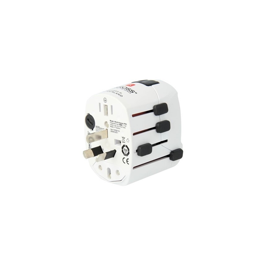 Универсальный дорожный адаптер для всего мира 230V + USB-порт
